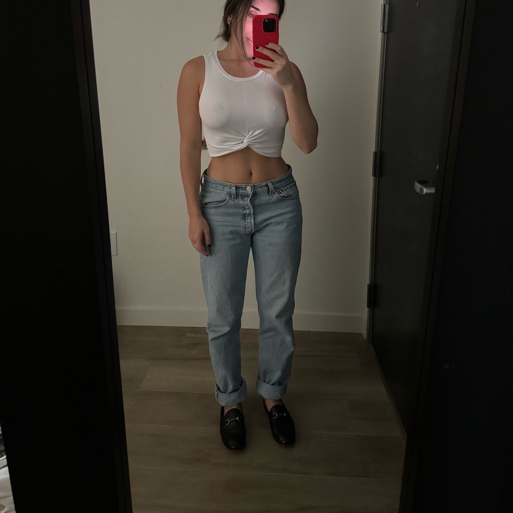 Zara twist front crop top